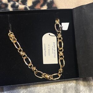 Song of Style Elegant Gold Link Necklace